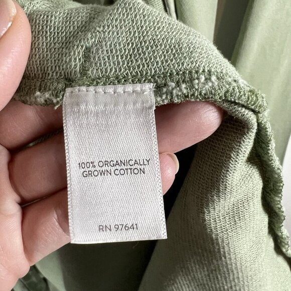 J. Jill Pure Jill Limestone Green Organic Cotton‎ Cardigan Pockets NWT SZ PM - Picture 8 of 9